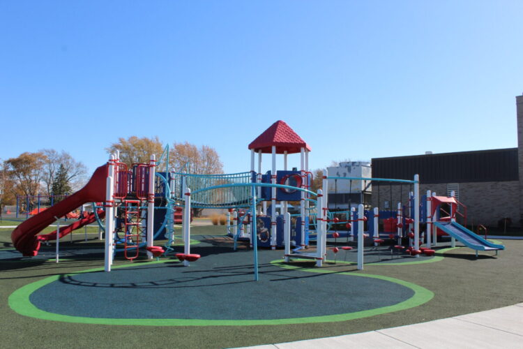 playground equipment at sycamore elementary school